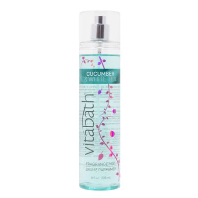 Vitabath Fragrance Mist, Cucumber and White Tea, 8 Ounce