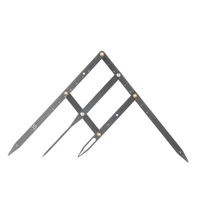 Salmue Eyebrow Ruler with Golden Ratio, Stainless Steel Tattoo Eyebrow Measuring Ruler Eyebrow Caliper, Flexible Semi Permanent Eyebrow Tattoo Designing Shaping Tools