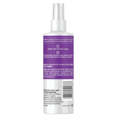 Waterless Heat Shield Protect &amp; Re-Style, Sulfate-Free, For All Hair Types, 6.4 Fl Oz
