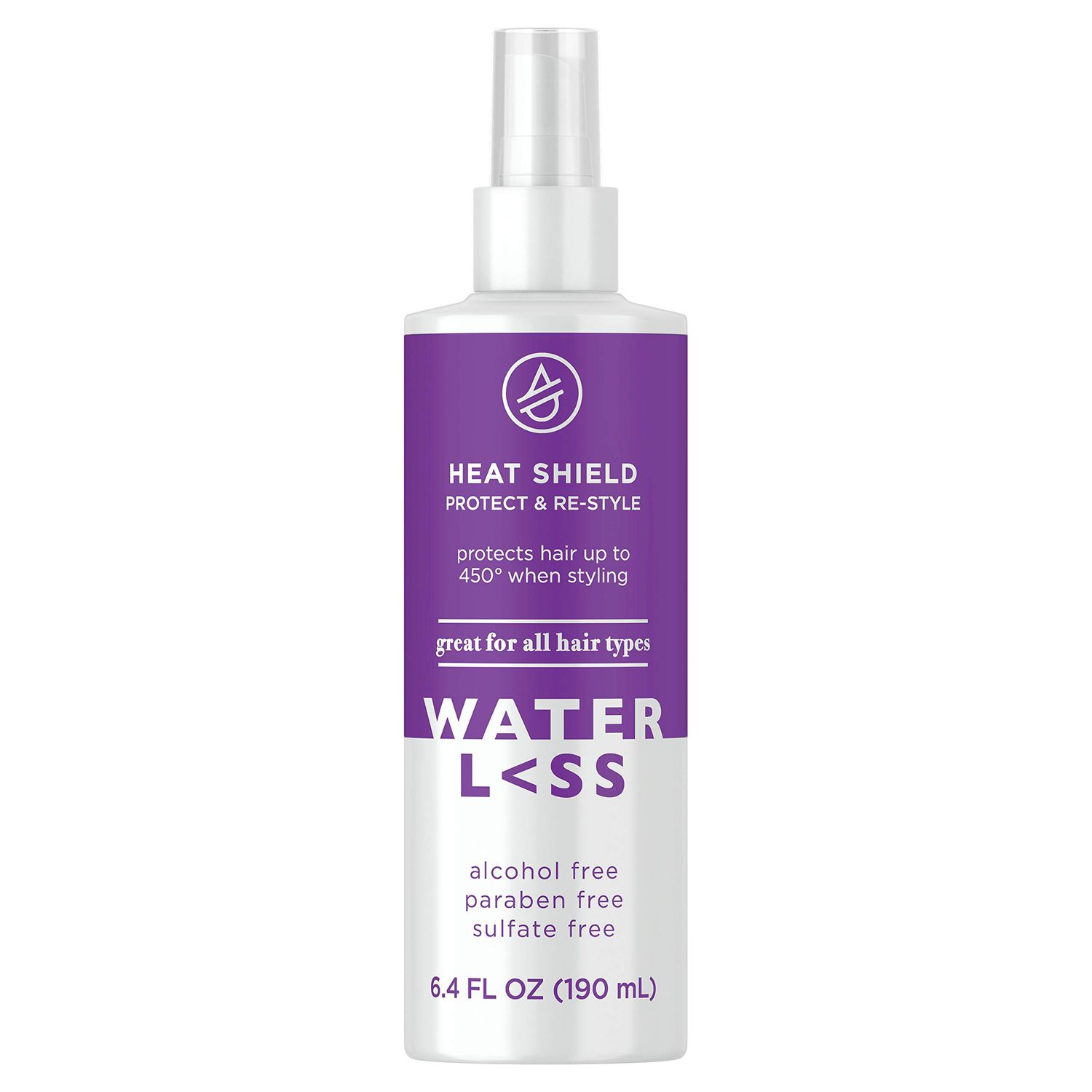 Waterless Heat Shield Protect &amp; Re-Style, Sulfate-Free, For All Hair Types, 6.4 Fl Oz