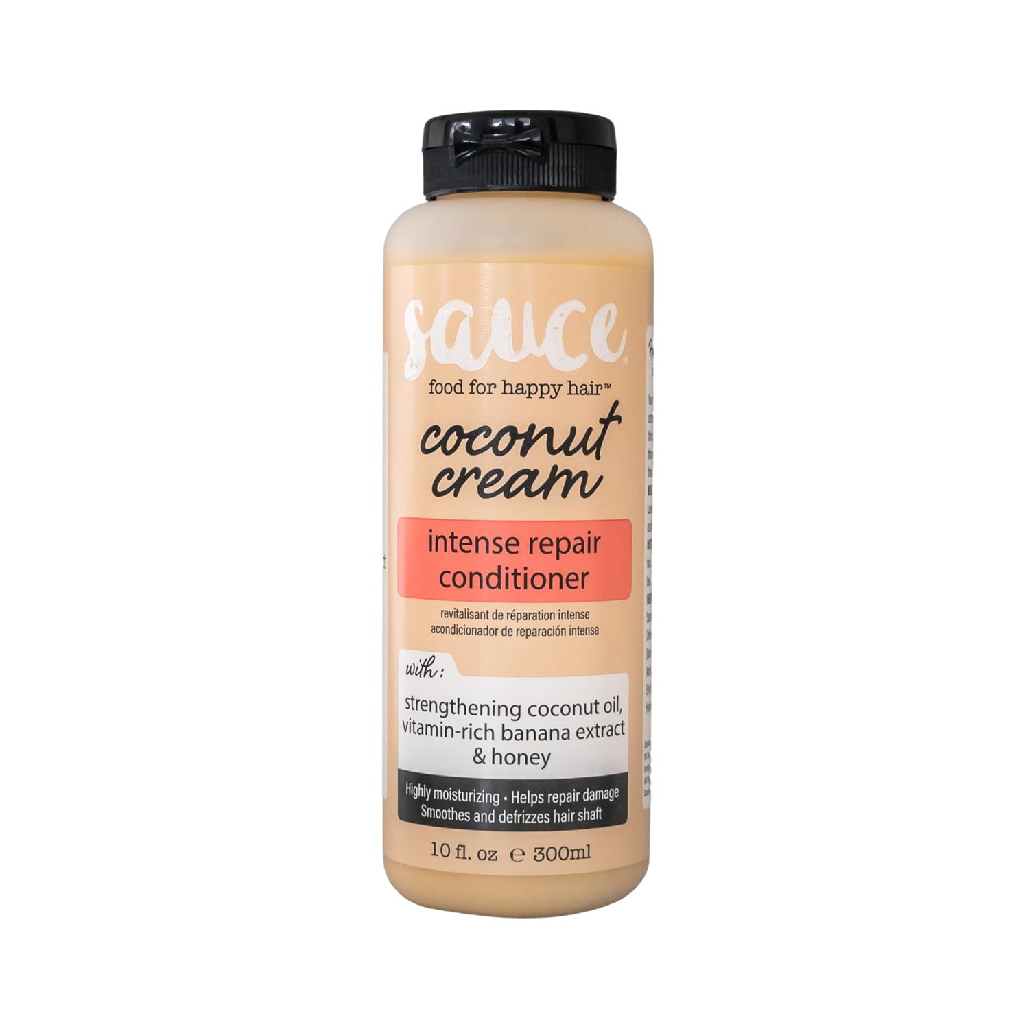 SAUCE BEAUTY Conditioner, Intense Repair Coconut Cream Conditioner (10 Fl Oz) for Dry, Damaged, Frizzy &amp; Curly Hair, Revitalizing Coconut Oil, Banana &amp; Honey, Paraben &amp; Sulfate-Free