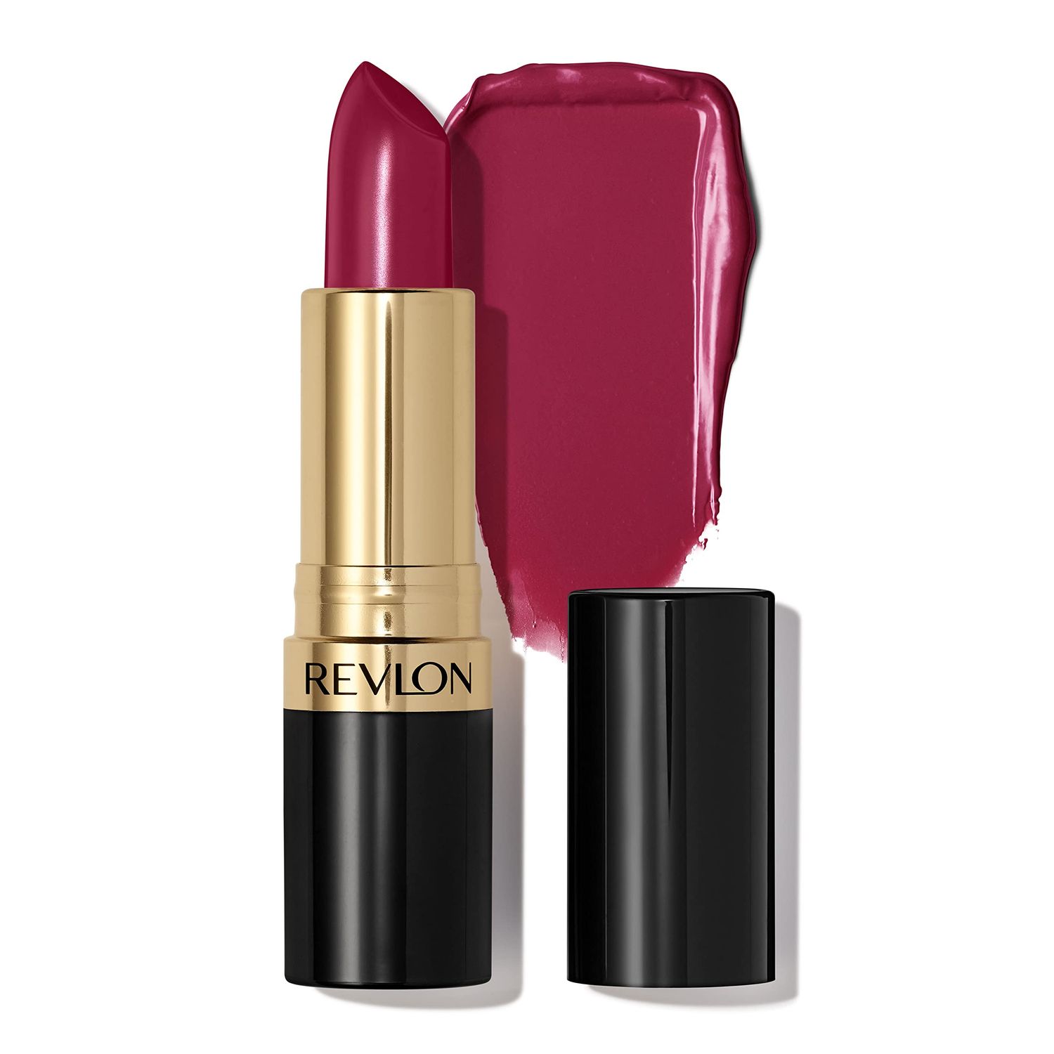 Revlon Super Lustrous Lipstick, Creamy Formula For Soft, Fuller-Looking Lips, Moisturized Feel, 046 Bombshell Red, 0.15 oz