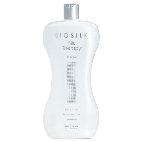 BioSilk Silk Therapy Original, Reconstructing Treatment For Adding Shine &amp; Helping Prevent Split Ends, Sulfate, Paraben, &amp; Cruelty-Free, 34 Oz