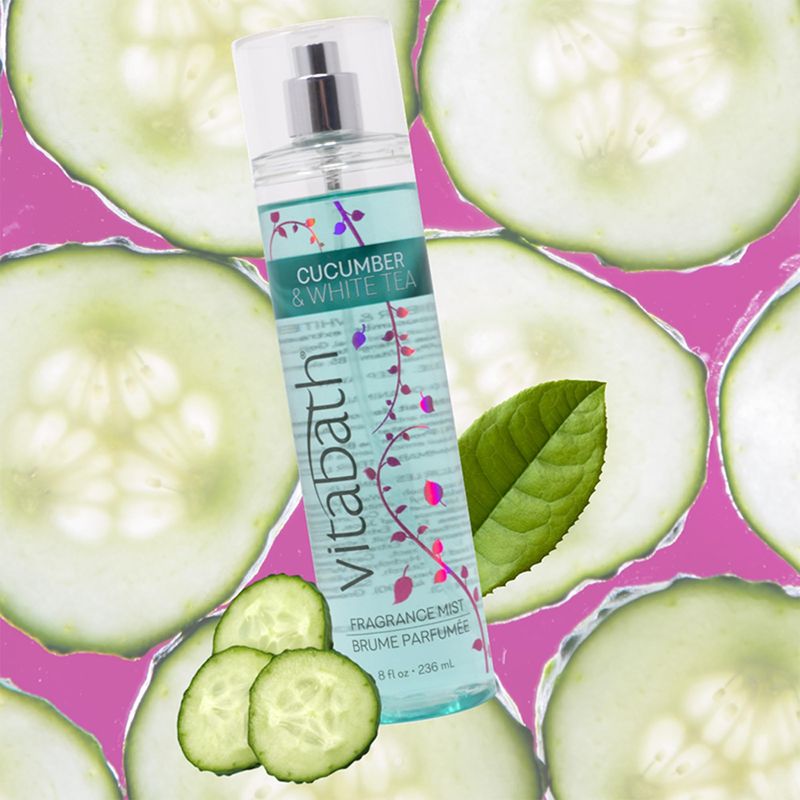 Vitabath Fragrance Mist, Cucumber and White Tea, 8 Ounce
