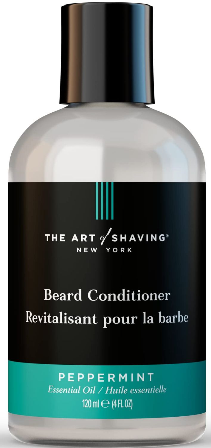 The Art of Shaving Beard Conditioner - Beard Softener to Nourish &amp; Soften Beard Hair, Leaves Clean &amp; Shiny Finish, Peppermint, 4 Fl Oz