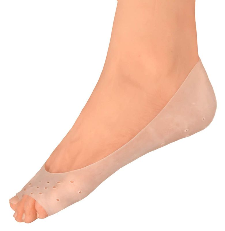 Dr. Frederick's Original Moisturizing Gel Socks - 4 Pieces - Prevents Dry Cracked Heels &amp; Cracked Feet - Day &amp; Night Socks - W4-10 | M5-8