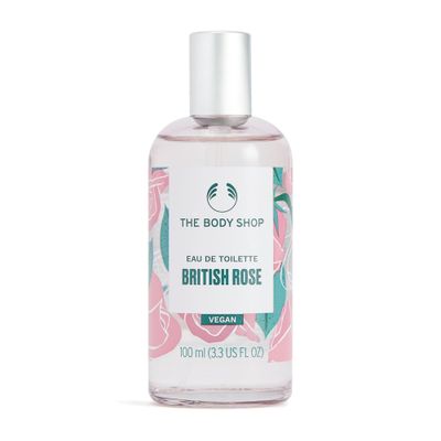 The Body Shop British Rose Eau De Toilette - Fresh Dewy Fragrance - Vegan - 3.3 oz