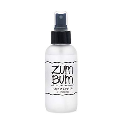 Zum Indigo Wild Bum Bidet in a Bottle - Natural, Portable Bidet - Ideal for Women &amp; Men - Includes Witch Hazel, Vegetable Glycerin &amp; Essential Oils - 4 fl oz
