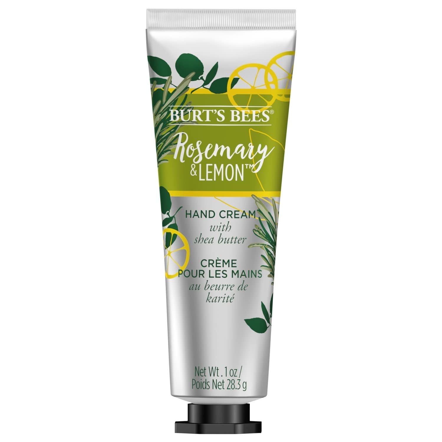 Burts Bees Rosemary &amp; Lemon Hand Cream with Shea Butter, 1 Oz (Package May Vary)