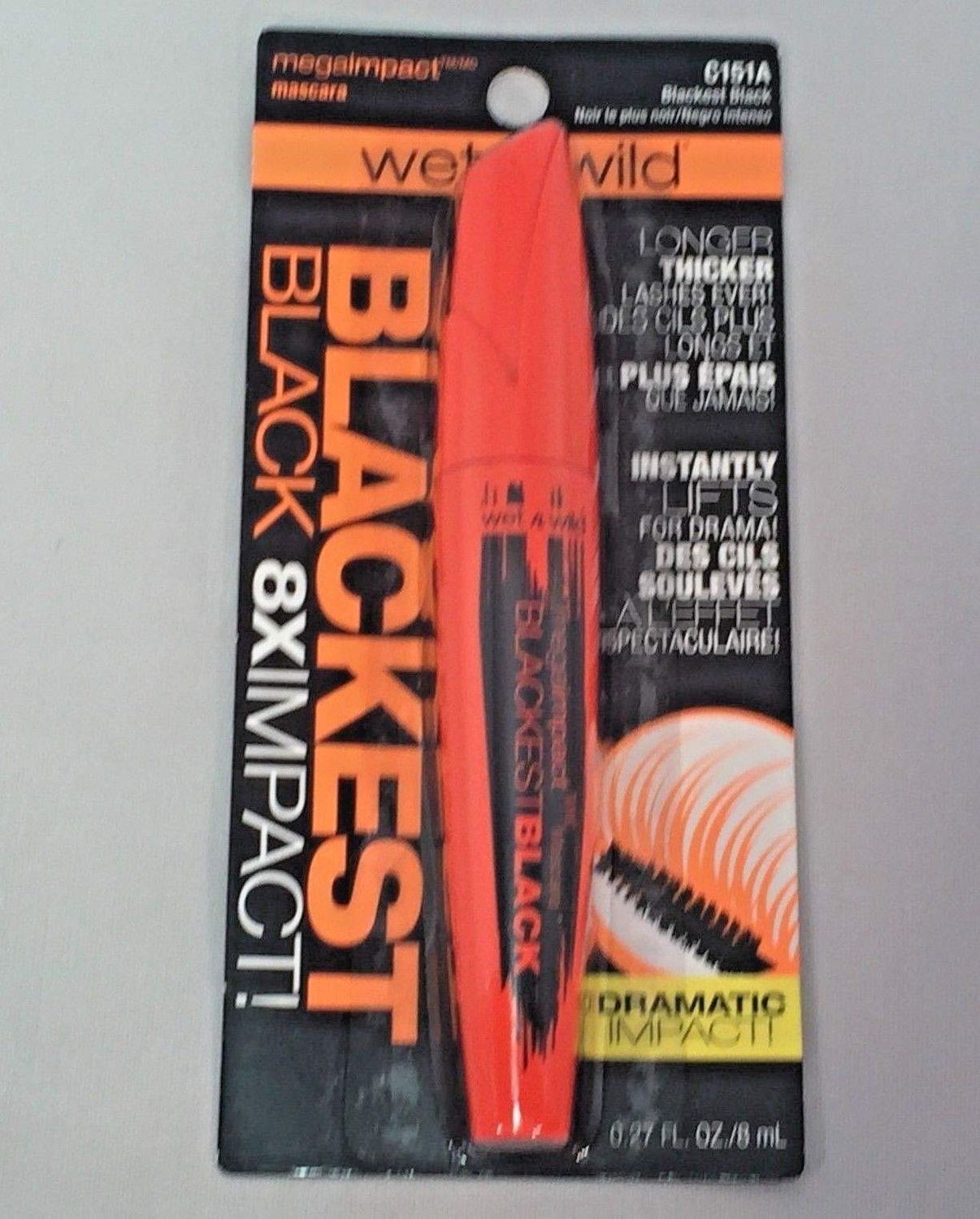 Wet n Wild Mega Impact Mascara, C151A Blackest Black
