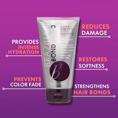 B3 Brazilian Bondbuilder Instant Restore &amp; Protect Reconstructor, 6 Fl Oz (Pack of 1)
