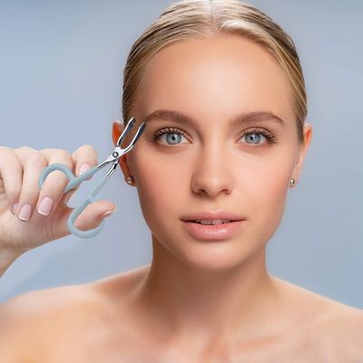 Maitys 6 Pcs Stainless Steel Eyebrow Scissors Tweezers,Scissors Handle Shaped Eyebrow Tweezers Clip, Flat Straight Tip Tweezers Brow Hair Plucker Remover Facial Hair Eyebrows Care Men Women,3 Colors