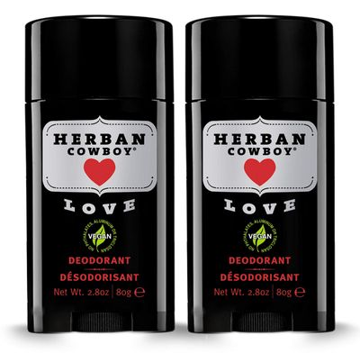 Herban Cowboy Love For Her Deodorant, Pack of 2