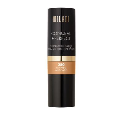 Milani Conceal + Perfect Foundation Stick - Nutmeg (0.46 Ounce) Vegan, Cruelty-Free Cream Foundation - Cover Under-Eye Circles, Blemishes &amp; Skin Discoloration for a Flawless Finish