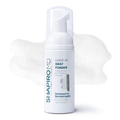 Hair Loss Leave-In Daily Foam | DHT Fighting Vegan Formula for Thinning Hair Developed by Dermatologists | Experience Healthier, Fuller &amp; Thicker Looking Hair - Shapiro MD | 1-Month Supply
