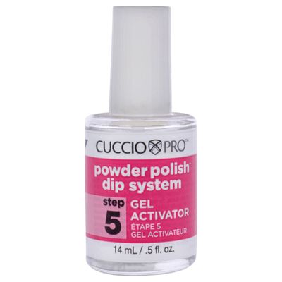 Cuccio Colour Powder Polish Dip System Step 5 Specially Formulated Resins - Vibrant Finish With Flawless, Rich Color And Durability - Gel Activator Nail Polish - 0.5 Oz