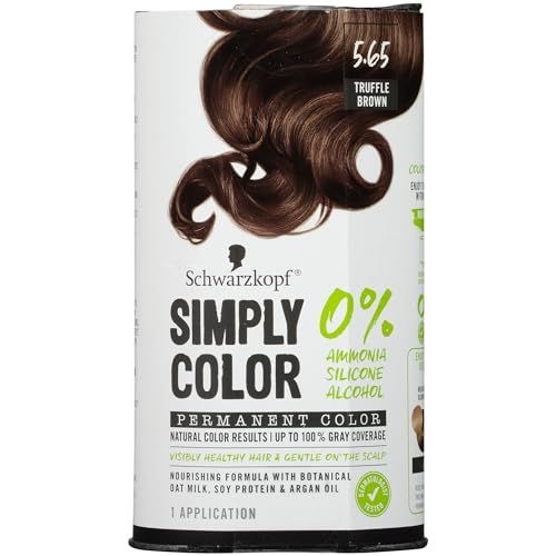Schwarzkopf Simply Color Permanent Hair Color, 5.65 Truffle Brown