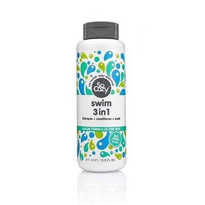 SoCozy Splash Swim 3 in 1 Shampoo + Conditioner + Wash, 10.5 Ounce ( Pack May Vary )