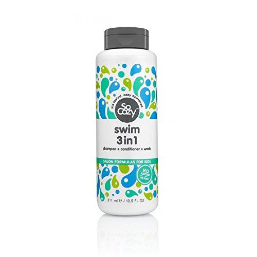 SoCozy Splash Swim 3 in 1 Shampoo + Conditioner + Wash, 10.5 Ounce ( Pack May Vary )