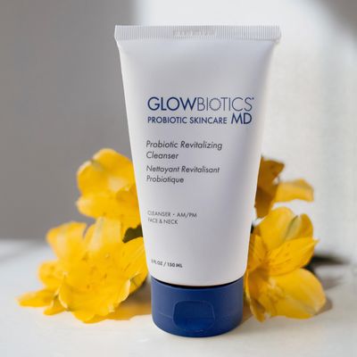 Glowbiotics Probiotic Revitalizing Cleanser: Gentle Hydrating Face Wash for Sensitive Skin | Removes Dirt, Oil &amp; Makeup, Soothes Redness, with Peptides &amp; Aloe Vera