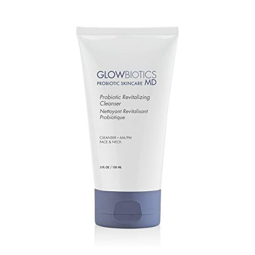 Glowbiotics Probiotic Revitalizing Cleanser: Gentle Hydrating Face Wash for Sensitive Skin | Removes Dirt, Oil &amp; Makeup, Soothes Redness, with Peptides &amp; Aloe Vera