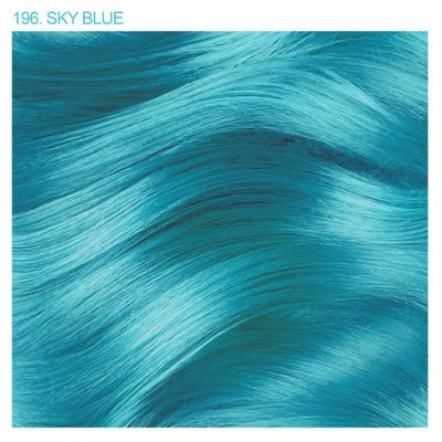 Adore Semi Permanent Hair Color - Vegan and Cruelty-Free Blue Hair Dye - 4 Fl Oz - 196 Sky Blue (Pack of 2)
