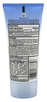 Neutrogena Ultra Sheer Spf#30 Dry Touch Lotion 3 Ounce (88ml) (2 Pack)