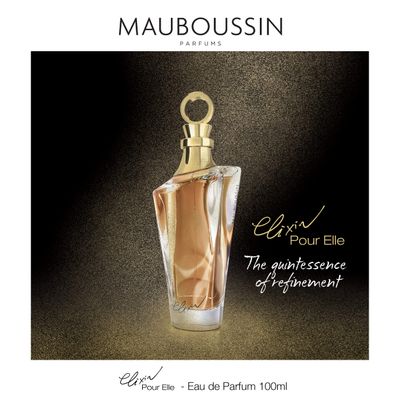 Mauboussin - Elixir Pour Elle 100ml (3.3 Fl Oz) - Eau de Parfum for Women - Floral &amp; Oriental Scents