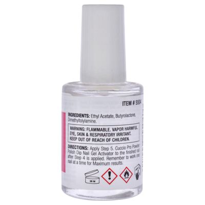 Cuccio Colour Powder Polish Dip System Step 5 Specially Formulated Resins - Vibrant Finish With Flawless, Rich Color And Durability - Gel Activator Nail Polish - 0.5 Oz