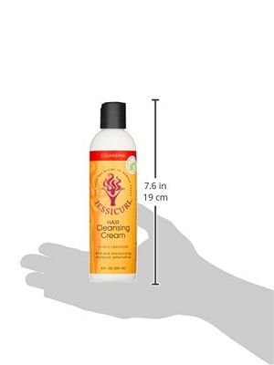 Jessicurl, Hair Cleansing Cream, Citrus Lavender, 8 Fl oz. Moisturizing Shampoo for Curly Hair, Sulfate Free Shampoo for Dry Hair