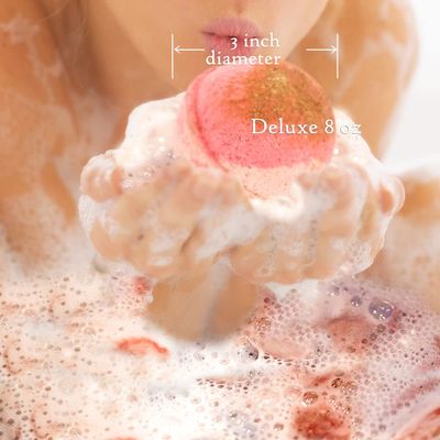 Ivy & Bauble Handmade Aromatherapy Bath Bombs with Surprise Ring Inside for Women | Fruity Scent | Made in USA | No Paraben, No Preservatives, No Phosphate | Large 10 oz- Ring Size 8