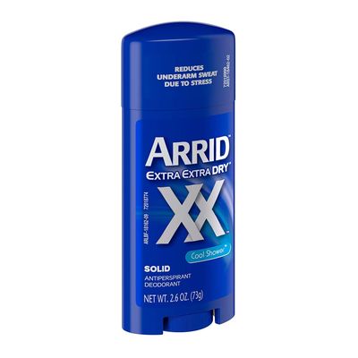 Arrid Deodorant 2.6 Ounce Solid XX Cool Shower (76ml) (6 Pack)