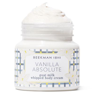 Beekman 1802 Whipped Body Cream, Vanilla Absolute - Scented - 8 oz - Intensely Hydrating &amp; Softens Skin - With Goat Milk - Good for Sensitive Skin - Cruelty Free