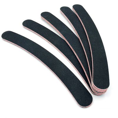 10PCS Curved Professional Washable Nail Buffering Files Rounded End Manicure Pedicure Tool Double Sided Emery Board 100/180 Grit Nail Art Care Buffing Buffer Sanding Files