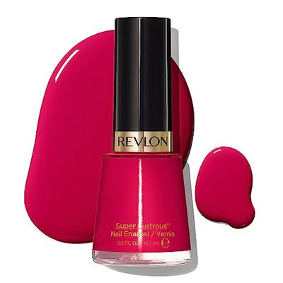 Revlon Nail Polish, Super Lustrous Nail Enamel Polish, Chip Resistant &amp; Longwear Formula, High Shine Finish, 270 Cherries In The Snow, 0.5 fl oz.