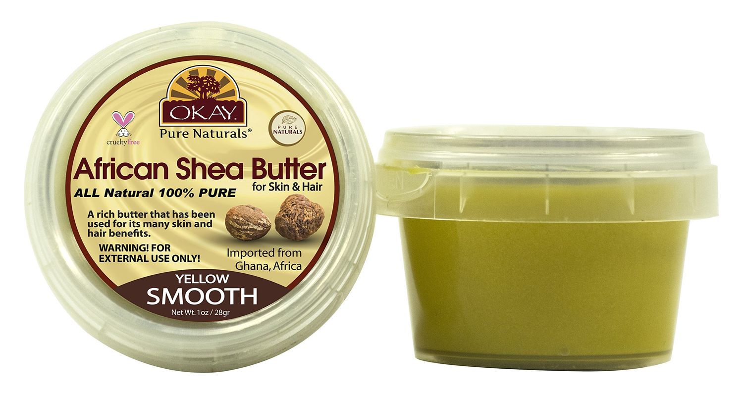 OKAY AFRICAN SHEA BUTTER YELLOW SMOOTH 1oz / 28gr.