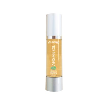 UNNIQUE Pure Argan Oil for Hair - Hair Serum for Frizz Control, Instant Shine &amp; Softness Argan Oil of Morocco for All Hair Types 1.7 FL OZ
