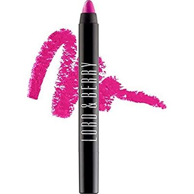 Lord &amp; Berry 20100 Crayon Shining Lipsticks Intense Color with Soft &amp; Creamy Touch Enriched with Vitamin E Hydrating Long Lasting Lipstick for Women, Vegan &amp; Cruelty Free Makeup Set, Fuchsia
