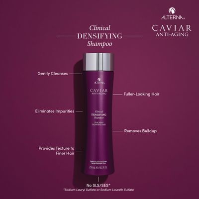 CAVIAR Anti-Aging Clinical Densifying Shampoo 8.5 Fl Oz | For Fine, Thinning Hair | Thickens Hair, Protects Scalp | Sulfate Free