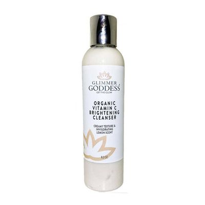 GLIMMER GODDESS Organic Anti-Aging Facial Cleanser with Vitamin C and E, 8 oz