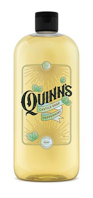 Quinn&#39;s Pure Castile Organic Liquid Soap, 32 ounce (Peppermint)