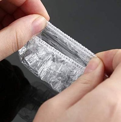 DNHCLL 100PCS Ear Protector Caps Disposable Elastic Clear Shower Water Ear Covers Large For Hair Dye, Shower, Bathing Ear Cover Caps,Spa Home Use Hotel and Hair Salon
