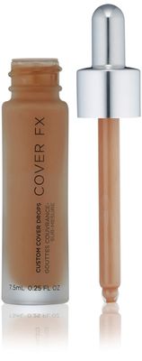 COVER FX Custom Cover Drops, Multi-Use Shade-Adjusting Liquid Foundation and Concealer Makeup, Vegan &amp; Cruelty-Free Lightweight Skin Enhancer, 0.25 Fl Oz, G Deep 2
