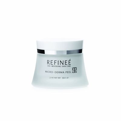 Refinee Micro-Derma Face Peel with Professional Grade Microdermabrasian Crystals for Dull and Uneven Skin 2oz