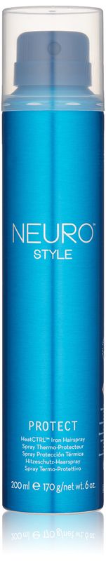 Neuro by Paul Mitchell Protect HeatCTRL Iron Hairspray, Perfect Prep + Finish For Heat Styling, For All Hair Types, 6 oz.