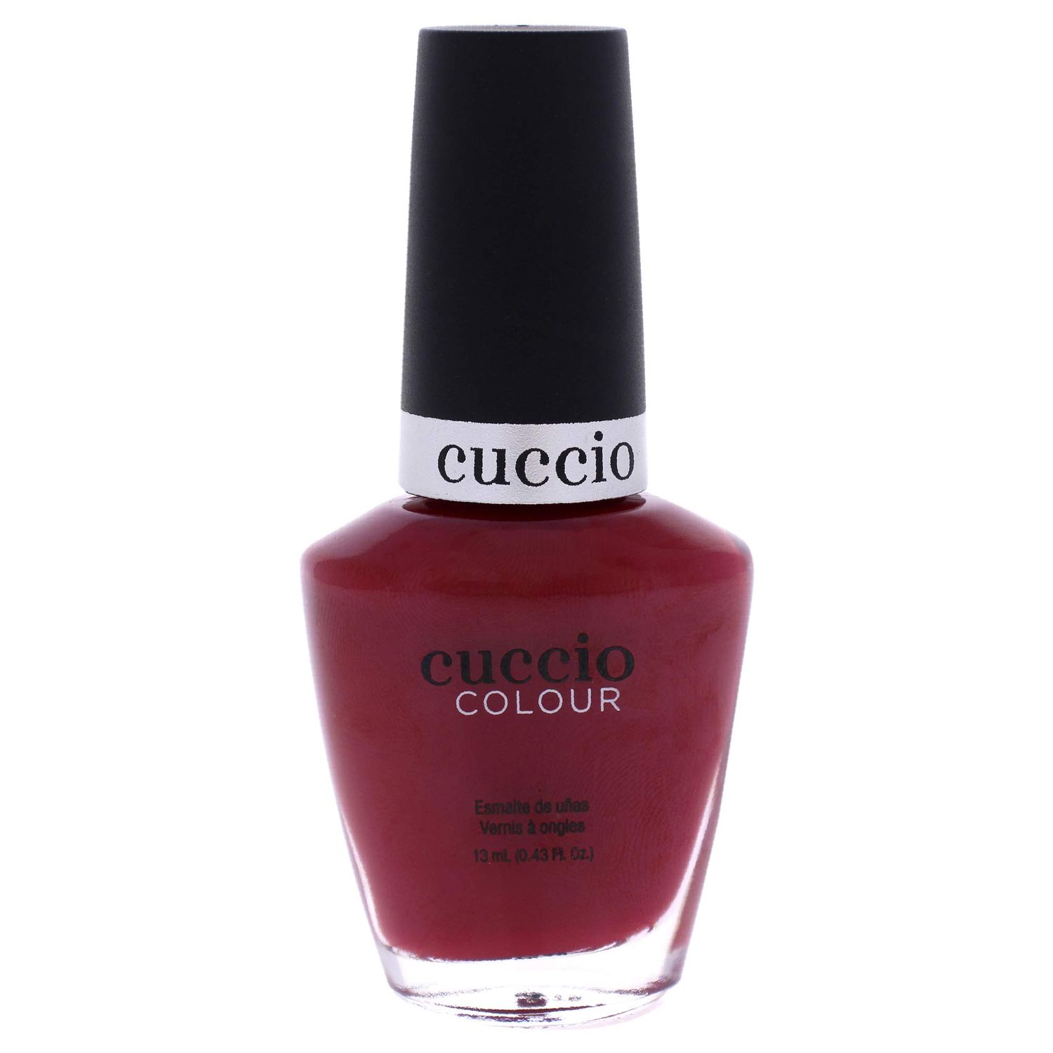 Cuccio Colour Colour Nail Polish - Triple Pigmented Formula - For Rich And True Coverage - Gives Ultra-Long-Lasting And High Shine Polish - For Incredible Durability - Red Eye To Shanghai - 0.43 Oz