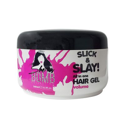 She Is Bomb Collection Slick &amp; Slay All-in-One Hair Gel 16.9 fl. oz.