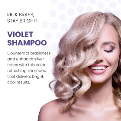 ALOXXI Violet Shampoo - Purple Shampoo for Blonde Hair - Instantly Brightens & Washes Away Brassy Yellow Tones on Blonde, White & Grey Hair - Paraben Free & Sulfate Free, 33.3 Fl Oz