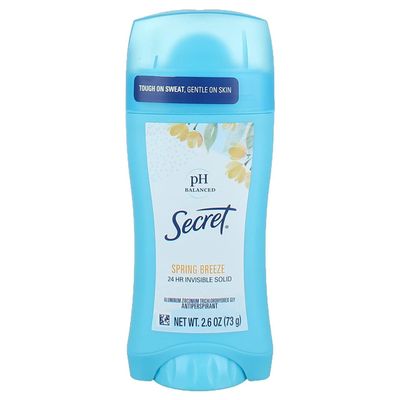 Secret Anti-Perspirant Deodorant Invisible Solid Spring Breeze 2.60 oz (Pack of 7)