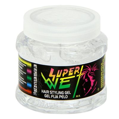 Super Wet Plus Hair Transparent Styling Gel 8 Ounce